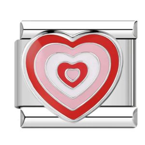 Шарм "червоно-біле серце"