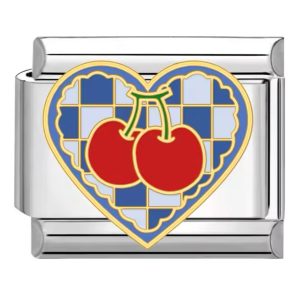 Шарм "вишня синє серце"