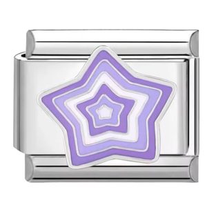 шарм "фіолетово-біла зірка"