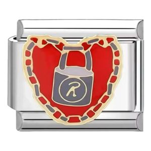 шарм "серце з замком"