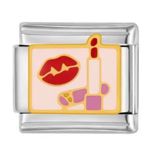 шарм “рожева помада з поцілунком”