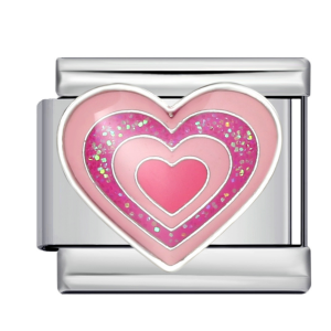шарм “блискуче рожеве серце”