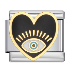 шарм “чорне серце з оком ”