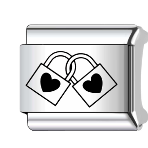 шарм “2 замки з серцями”